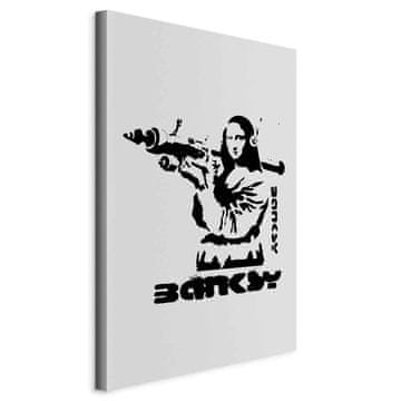 Artgeist Slika - Dvoboj kontrastov (1 del) - Banksy na muralu z Mono Lizo