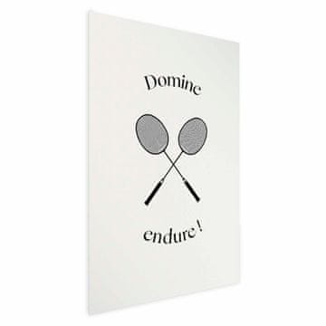 Artgeist Plakat - Poletne igre - badmintonski loparji na belem ozadju