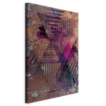 Artgeist Slika - abstrakcija medu (1-delna) vertikalna