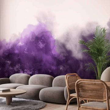 Artgeist Foto tapeta - Akvarelna različica - vijolična