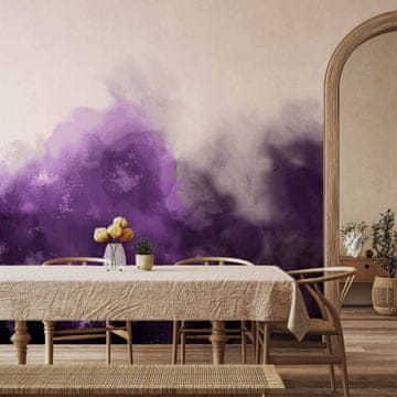 Artgeist Foto tapeta - Akvarelna različica - vijolična