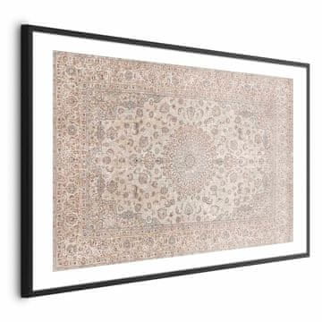 Artgeist Plakat - Peščena preproga - obrabljena perzijska preproga z bogatimi dekorativnimi motivi