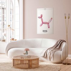 Artgeist Poster - Holo-Dog - Barvit pes v retro slogu
