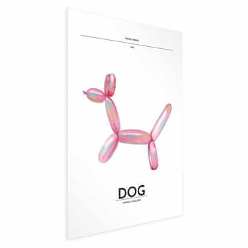 Artgeist Poster - Holo-Dog - Barvit pes v retro slogu