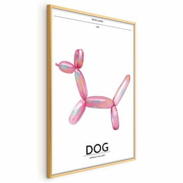 Artgeist Poster - Holo-Dog - Barvit pes v retro slogu