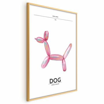Artgeist Poster - Holo-Dog - Barvit pes v retro slogu