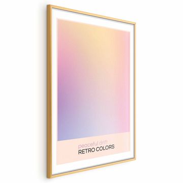 Artgeist Plakat - Mirni drift - Nežni pastelni odtenki ustvarjajo harmonično celoto