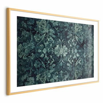 Artgeist Poster - Okraski za preproge v smaragdnih odtenkih