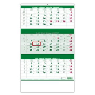 Trimesečni koledar 2026 - zelen