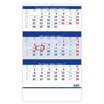 Trimesečni koledar 2026 - modri