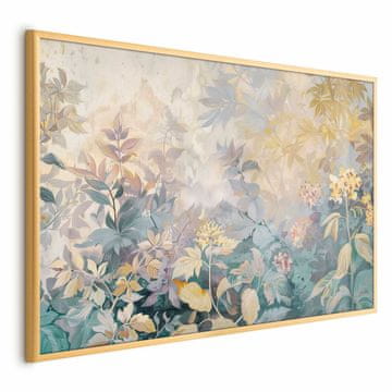 Artgeist Plakat - Tapiserijski vzorec s pisanimi rožami