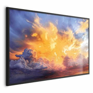 Artgeist Plakat - Čudovit sončni zahod - oblaki v toplih odtenkih