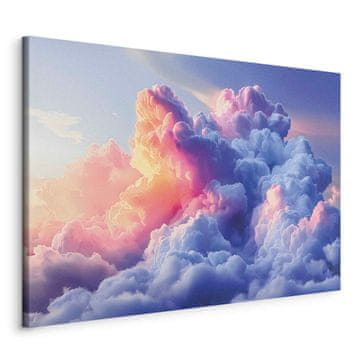 Artgeist Slika - Oblaki, kot bi bili naslikani: umetniški čopiči zore slikajo nebo
