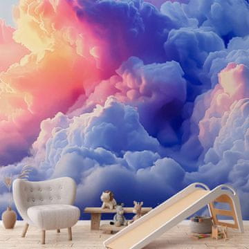 Artgeist Foto tapeta - Oblaki, kot bi bili naslikani: umetniški čopiči zore, ki slikajo nebo