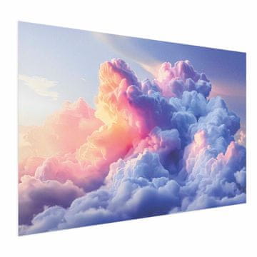 Artgeist Plakat - Oblaki kot naslikani: umetniški čopiči zore slikajo nebo