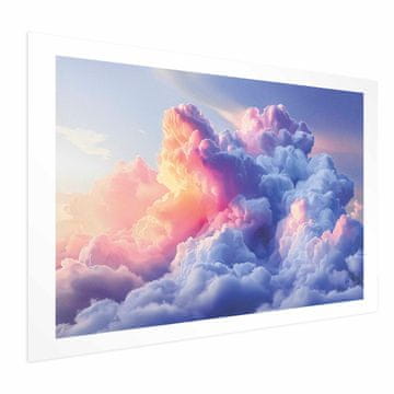 Artgeist Plakat - Oblaki kot naslikani: umetniški čopiči zore slikajo nebo