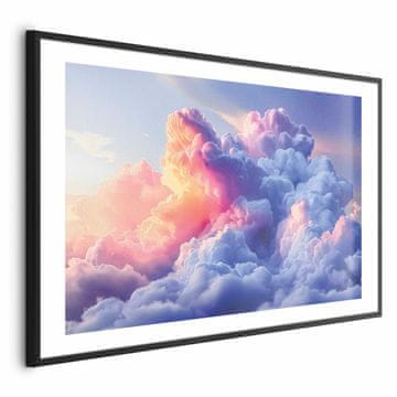 Artgeist Plakat - Oblaki kot naslikani: umetniški čopiči zore slikajo nebo