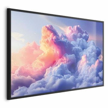 Artgeist Plakat - Oblaki kot naslikani: umetniški čopiči zore slikajo nebo
