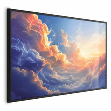 Artgeist Plakat - Sončni zahod nad oblačnim morjem: čudovita simfonija barv