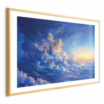Artgeist Plakat - Ko nebo postane platno: Naravna umetnina v oblakih