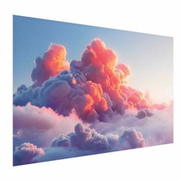 Artgeist Plakat - Spektakel somraka: oblaki v odtenkih roza in vijolične