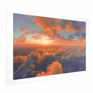 Artgeist Plakat - Ko zora žgečka oblake: spektakel barv na jutranjem nebu