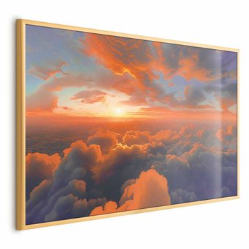 Artgeist Plakat - Ko zora žgečka oblake: spektakel barv na jutranjem nebu