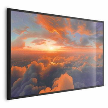 Artgeist Plakat - Ko zora žgečka oblake: spektakel barv na jutranjem nebu