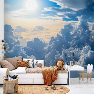 Artgeist Foto tapeta - Simfonija svetlobe: Sonce in oblaki se usklajujejo na čudovitem nebu