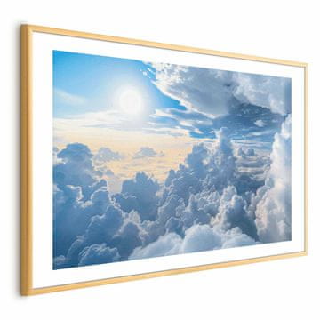 Artgeist Plakat - Simfonija svetlobe: Sonce in oblaki se usklajujejo na čudovitem nebu