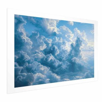 Artgeist Plakat - Ocean v zraku: Valoviti oblaki, ki odbijajo jutranjo svetlobo