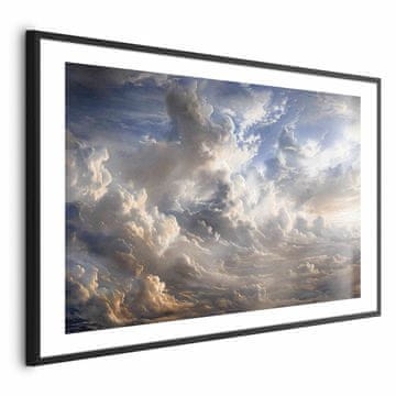 Artgeist Plakat - Zlati odsevi na oblakih, ki oznanjajo mrak