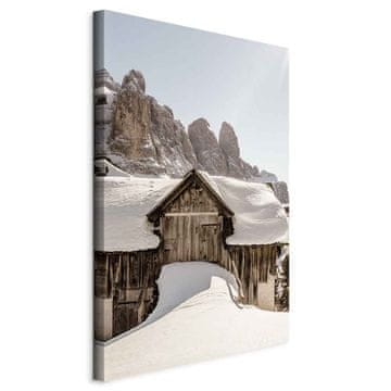 Artgeist Slika - Zima v Dolomitih (1-delna) vertikalna