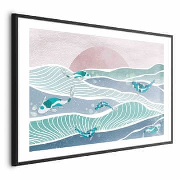 Artgeist Plakat - Ribe v valovih