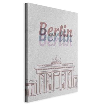 Artgeist Slika - Berlin v akvarelih (1-delna) vertikalna