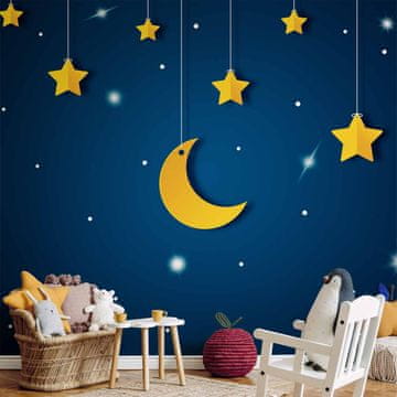 Artgeist Foto tapeta - Nebo - nočno nebo z zvezdami in luno za otroke