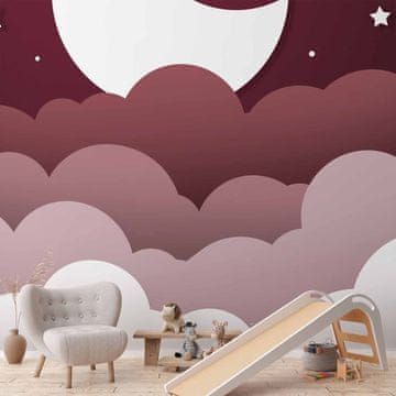 Artgeist Lunine sanje - Oblaki na bordo nebu z zvezdami za otroke