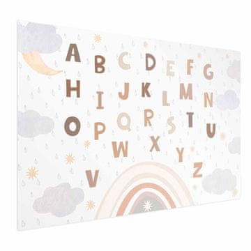 Artgeist Plakat - Črke v umirjenih barvah