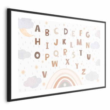 Artgeist Plakat - Črke v umirjenih barvah