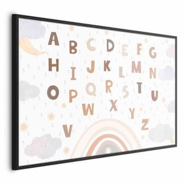 Artgeist Plakat - Črke v umirjenih barvah