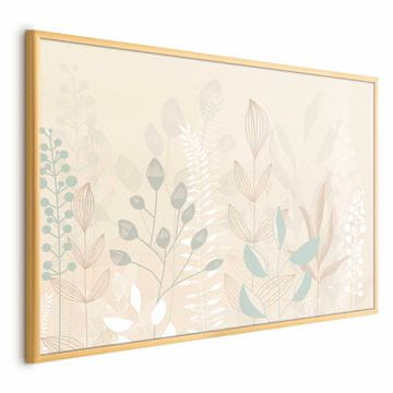 Artgeist Poster - Pastelno-bež glade