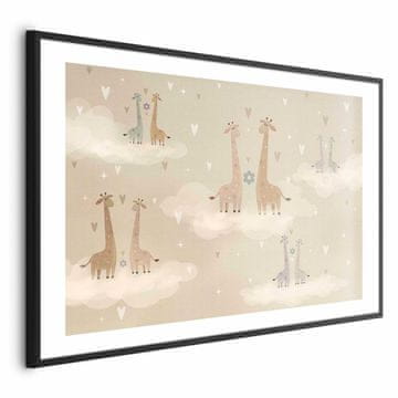 Artgeist Plakat - Zaljubljene žirafe