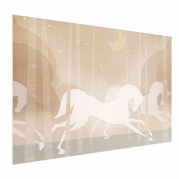Artgeist Poster - Dirkalni konji
