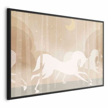 Artgeist Poster - Dirkalni konji