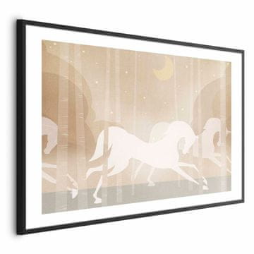 Artgeist Poster - Dirkalni konji