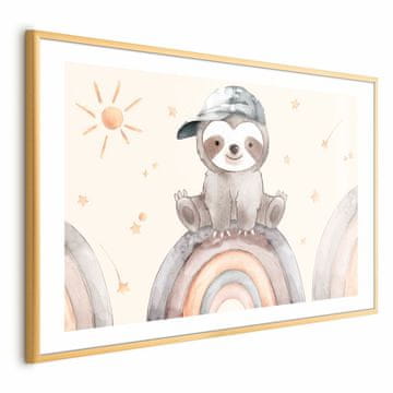 Artgeist Plakat - Žival med zvezdami in mavricami