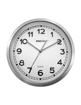 KINGHoff Stenska ura iz jekla 34 cm s tekočim mehanizmom Lumarko!