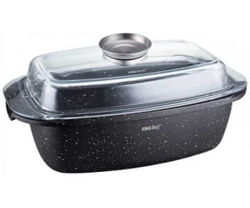 KINGHoff Kinghoff marmorni pražilec 5,5 l + pokrov KH-1608