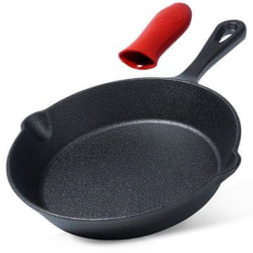 Vilde Litoželezna ponev 20 cm s silikonskim pokrovom Cast Line 199034 Lumarko!
