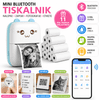 Izoxis Mini Bluetooth Termalni Tiskalnik | Tiskalnik za nalepke, fotografije, zapiske in etikete | 11 rol papirja | Brez črnila | Android & iOS